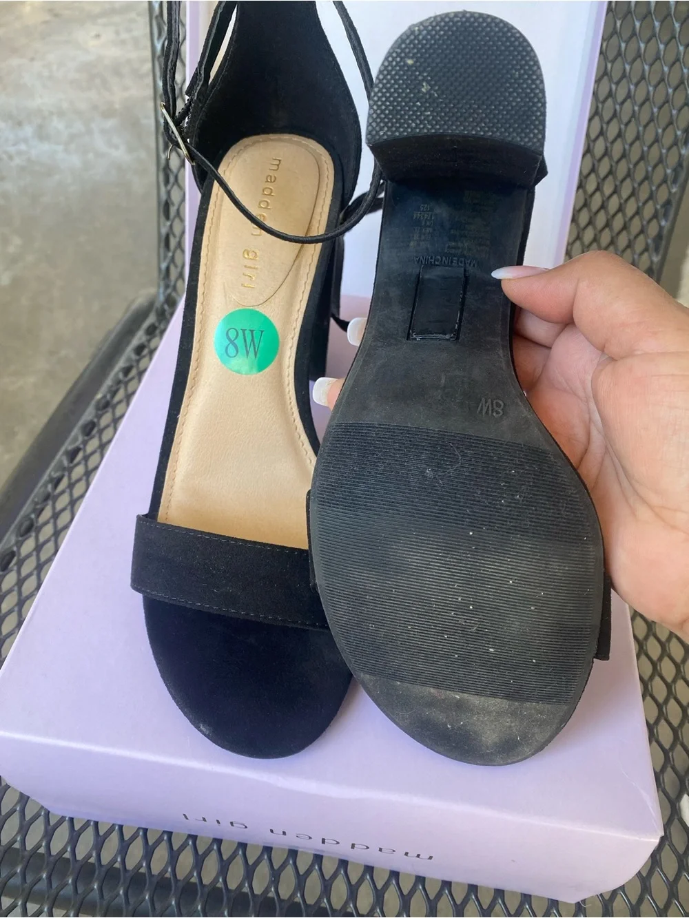 Madden Girl Black Suede heels